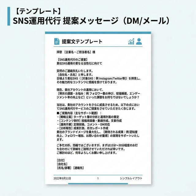 提案文テンプレート