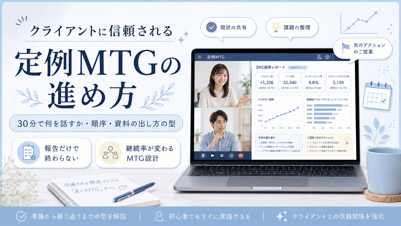 クライアントに信頼される「定例MTGの進め方