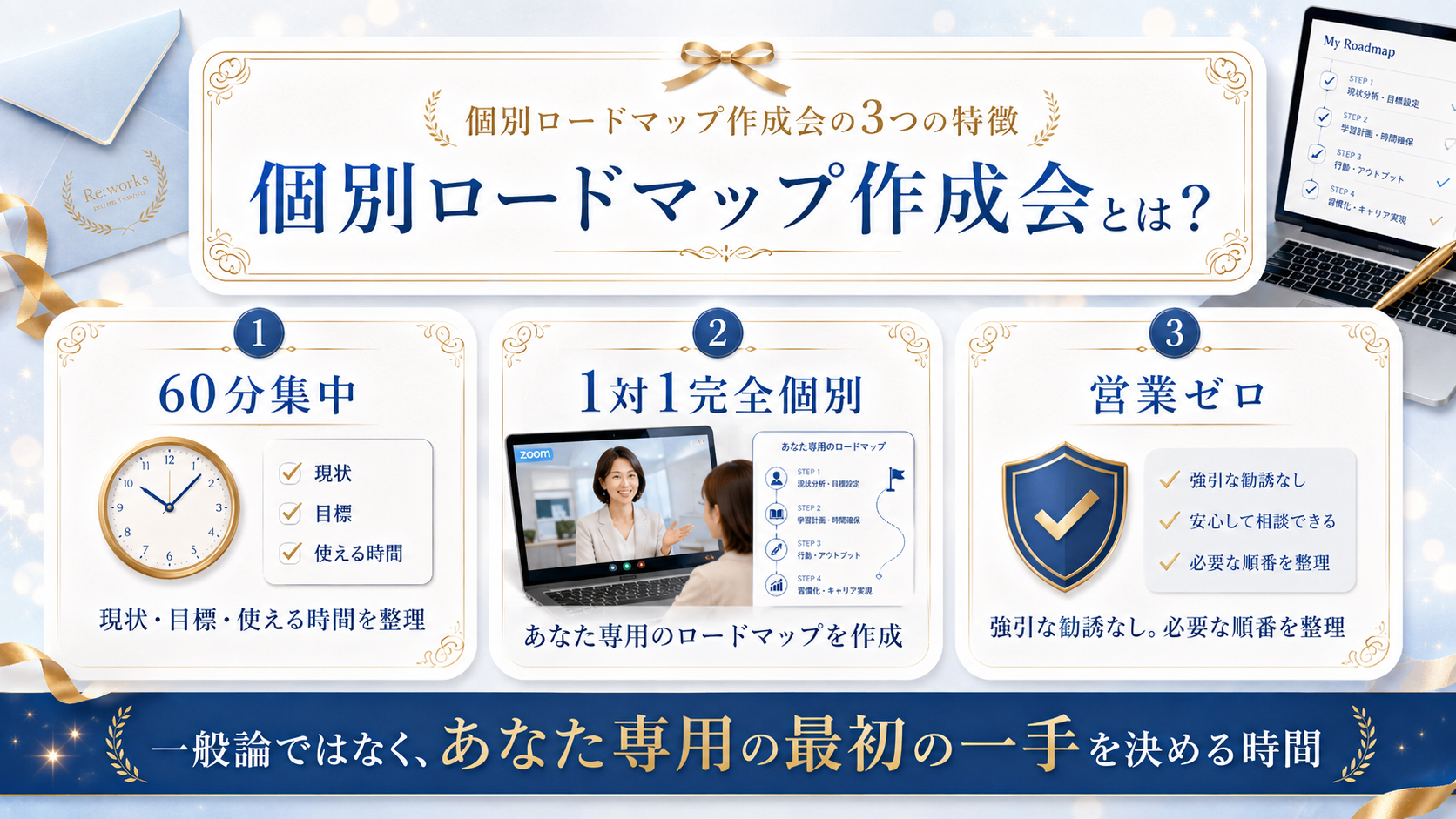 個別ロードマップ作成会の3つの特徴